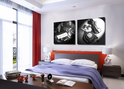 抽象樂章，藝術點睛 探秘樂器主題噴繪裝飾畫